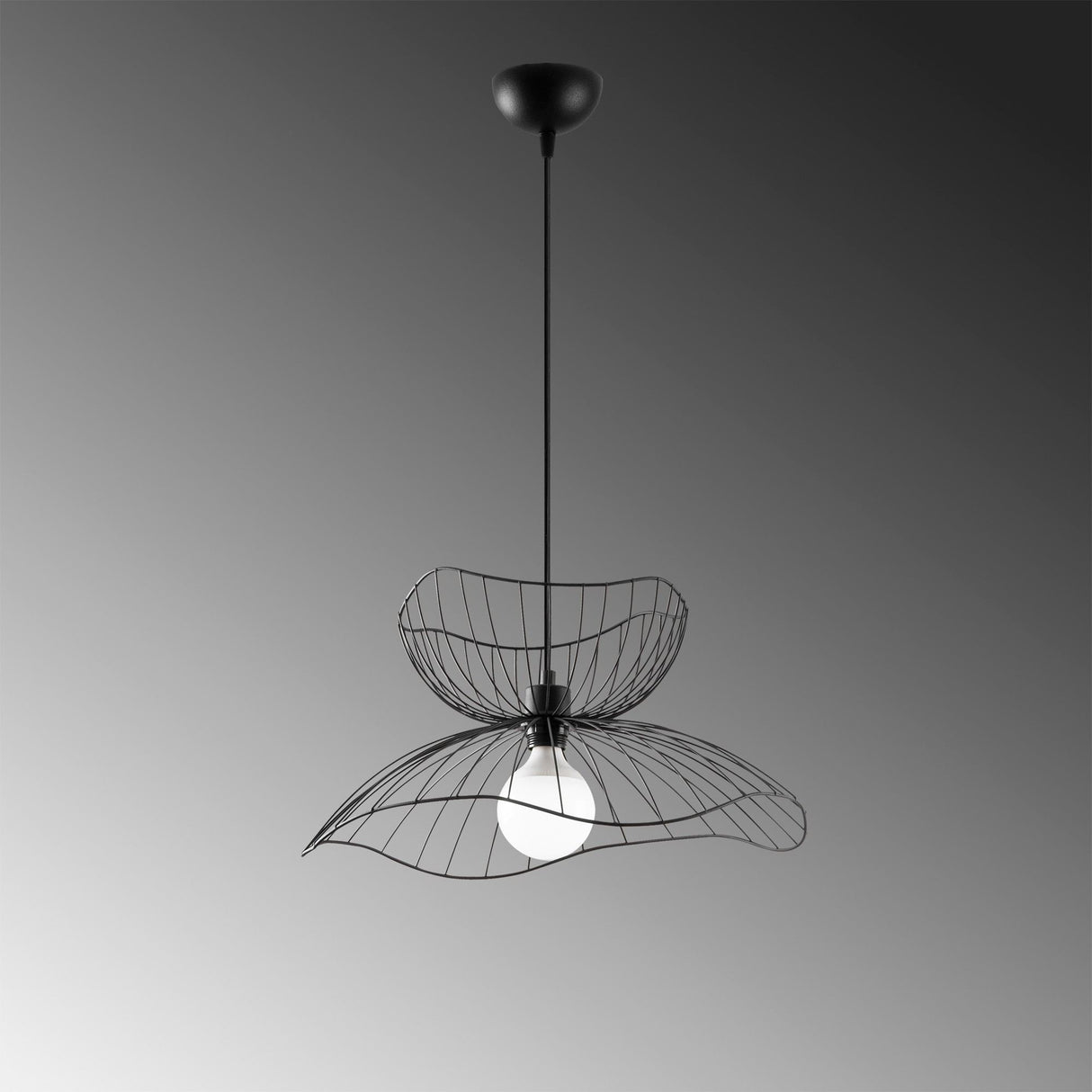 Lustră Farac - 6390, Negru, Ø50x41 cm