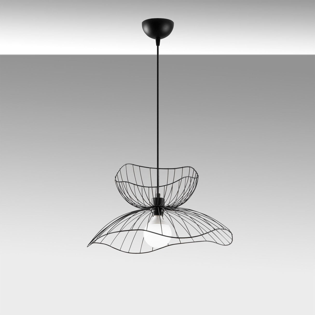 Lustră Farac - 6390, Negru, Ø50x41 cm