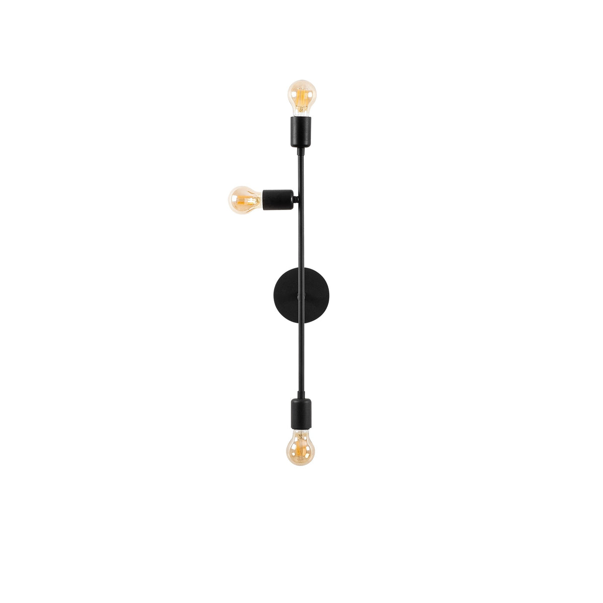 Aplică de perete Bedside - 3162, Negru, Ø12x65 cm