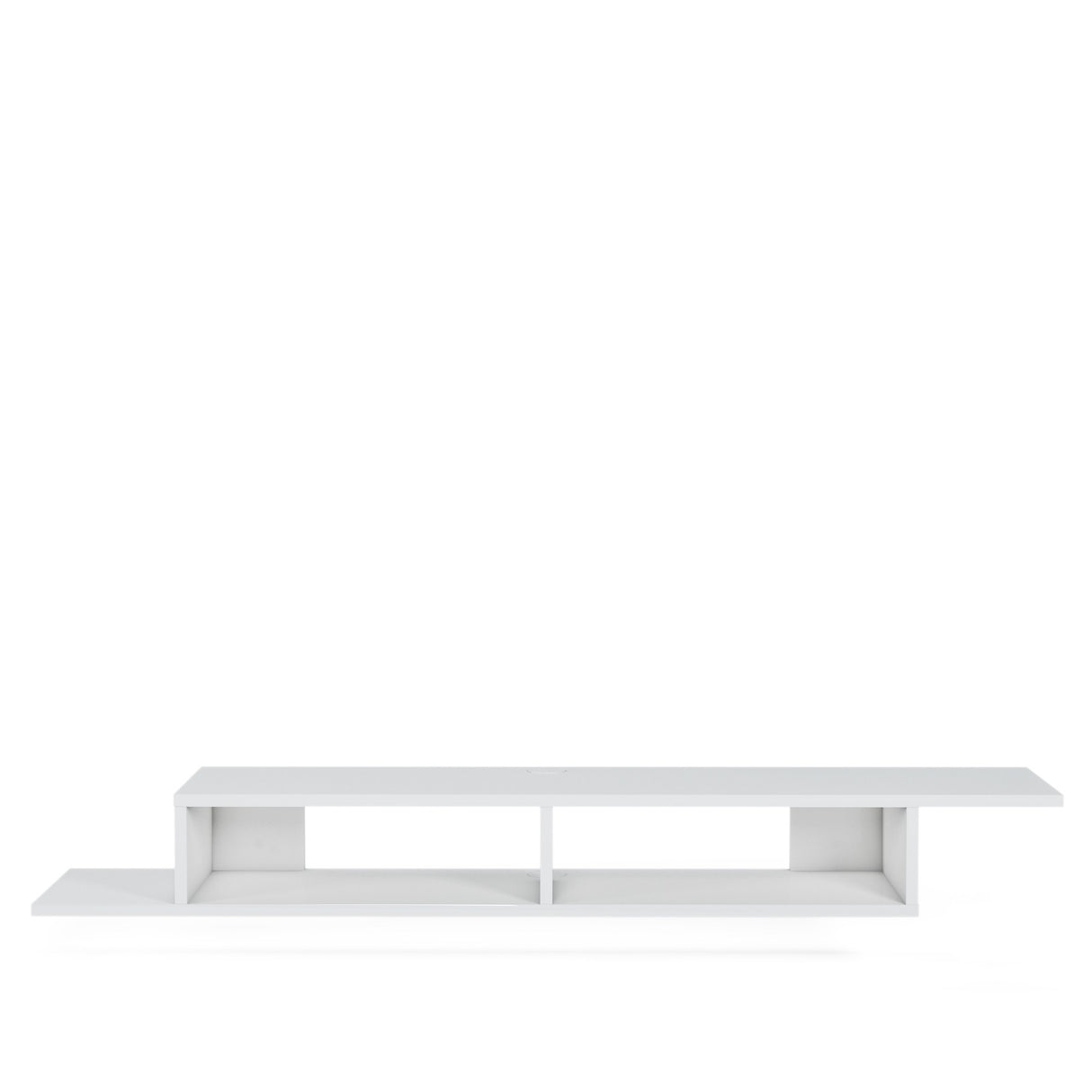 Comodă TV Numudio, Alb, 150x30x18 cm