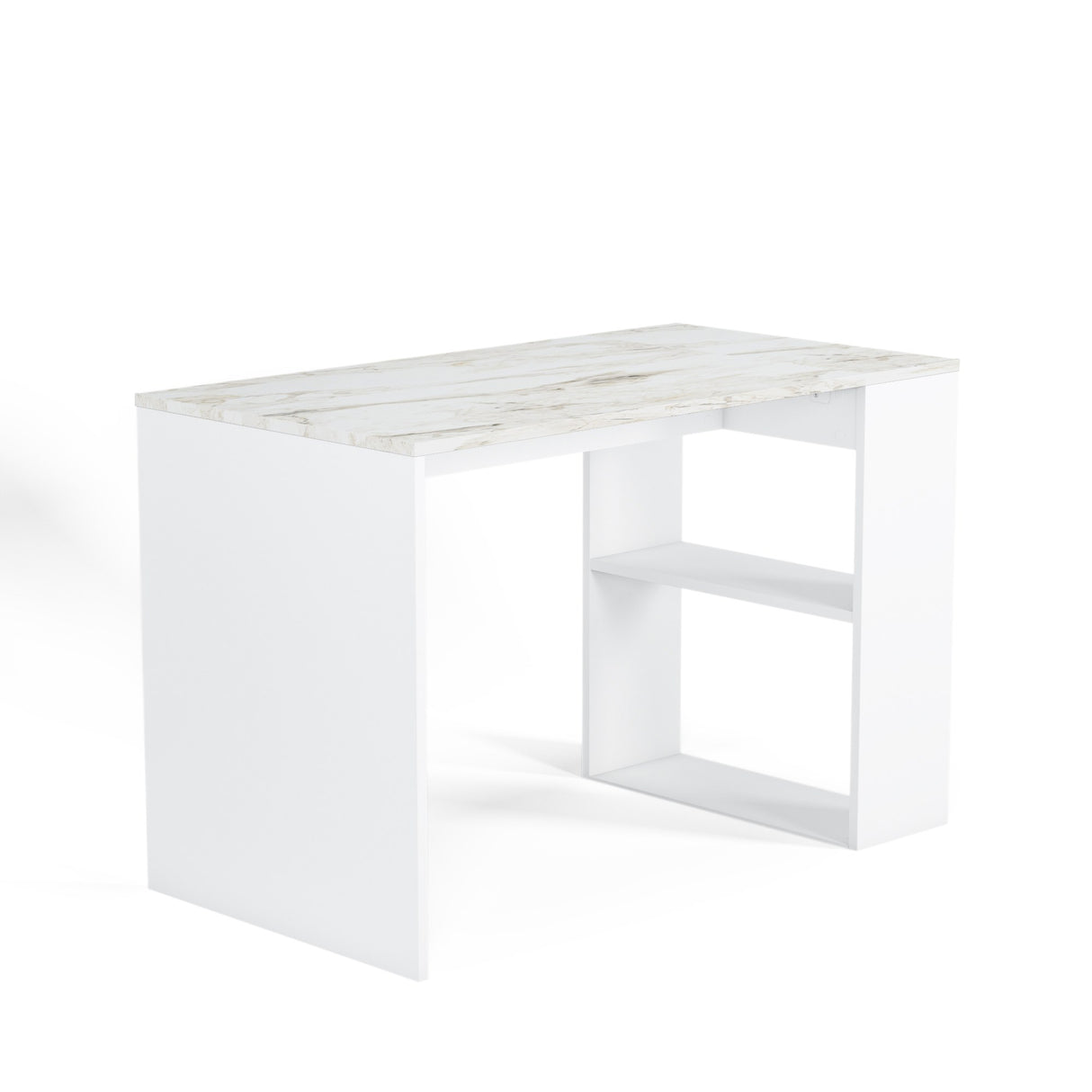 Birou Deserto - Marble, Alb, 112x60x75 cm