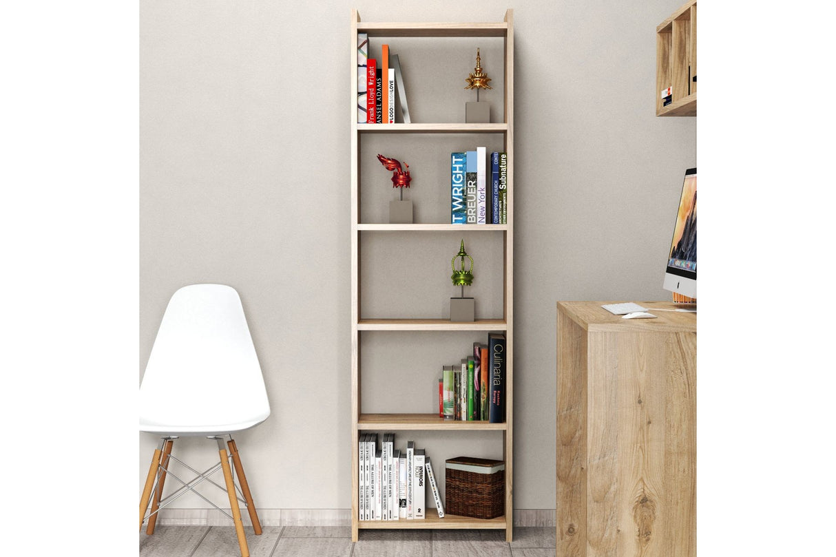 Bibliotecă KTB0102, Pin atlantic, 48x24x159 cm
