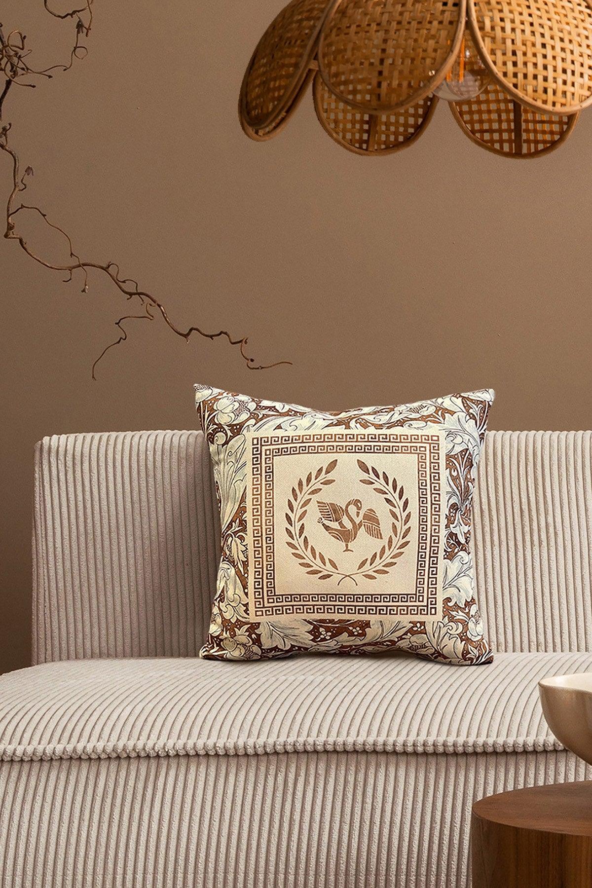 Pernă decorativă Ethnic, Diverse culori, 40x40 cm - Roșu cărămiziu - Alb | SKU: 636SRT1132 | Pernă decorativă Ethnic, 40x40 cm, varianta Roșu cărămiziu - Alb, produs pentru amenajarea locuinței, disponibil online în România la CasaMob