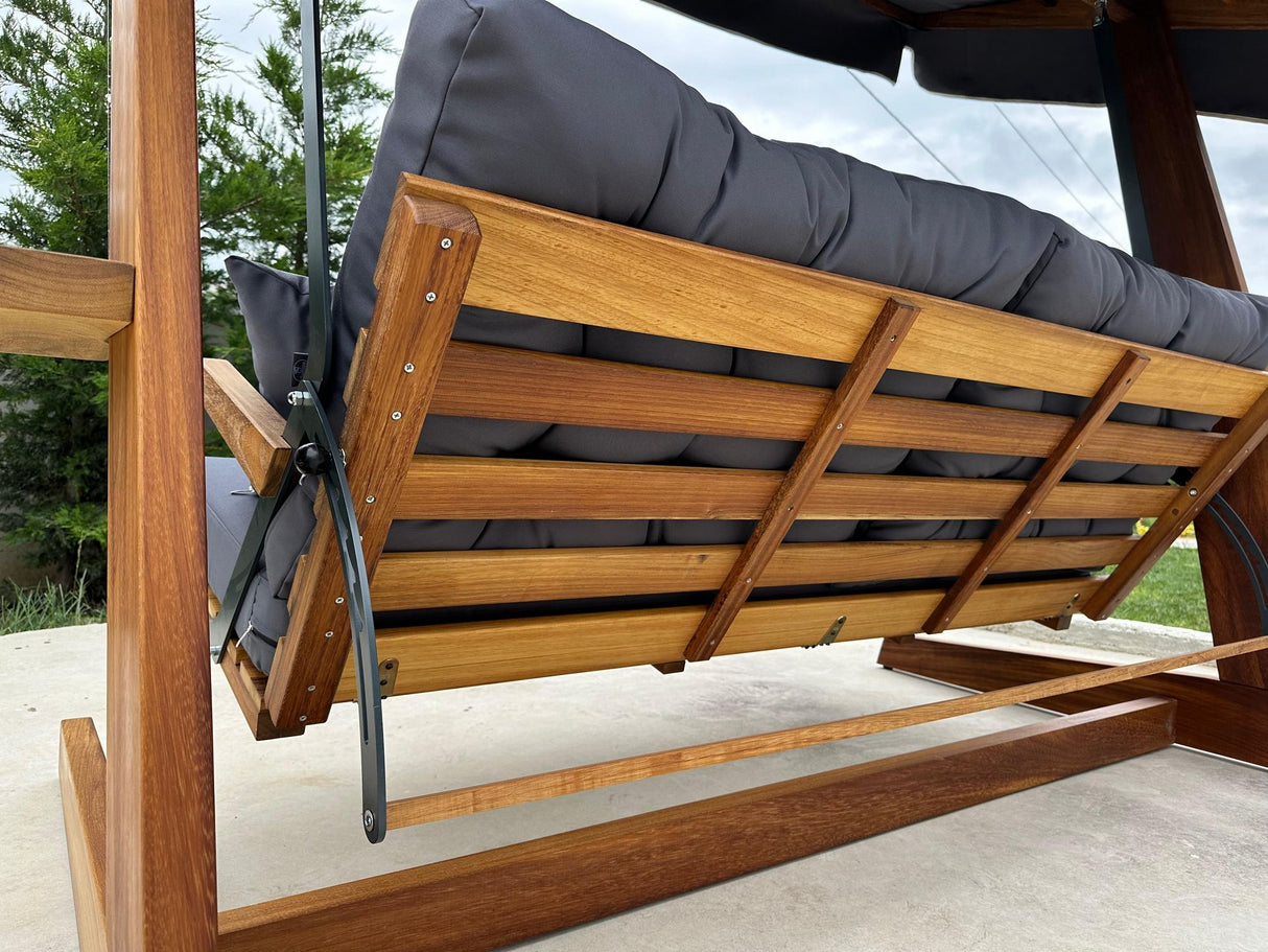 Balansoar de grădină Sia 2400, Diverse culori, 175x60x195 cm - Antracit | SKU: 675SWG1105 | Balansoar de grădină Sia 2400, 175x60x195 cm, varianta Antracit, produs pentru amenajarea locuinței, disponibil online în România la CasaMob
