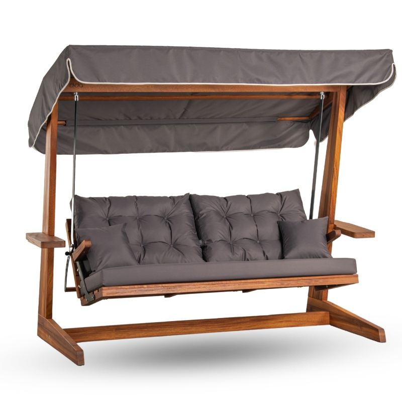 Balansoar de grădină Sia 2400, Diverse culori, 175x60x195 cm - Antracit | SKU: 675SWG1105 | Balansoar de grădină Sia 2400, 175x60x195 cm, varianta Antracit, produs pentru amenajarea locuinței, disponibil online în România la CasaMob