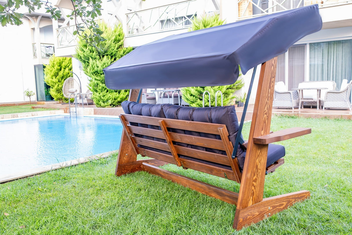Balansoar de grădină Viva 2400, Diverse culori, 237x100x175 cm - Antracit | SKU: 675SWG1115 | Balansoar de grădină Viva 2400, 237x100x175 cm, varianta Antracit, produs pentru amenajarea locuinței, disponibil online în România la CasaMob