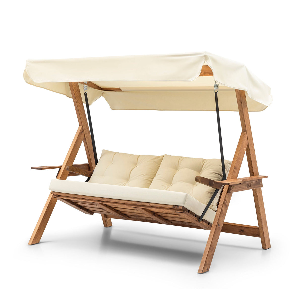 Balansoar de grădină Galata Swing S3, Diverse culori, 150x58x195 cm - Crem | SKU: 676HDS1106 | Balansoar de grădină Galata Swing S3, 150x58x195 cm, varianta Crem, produs pentru amenajarea locuinței, disponibil online în România la CasaMob