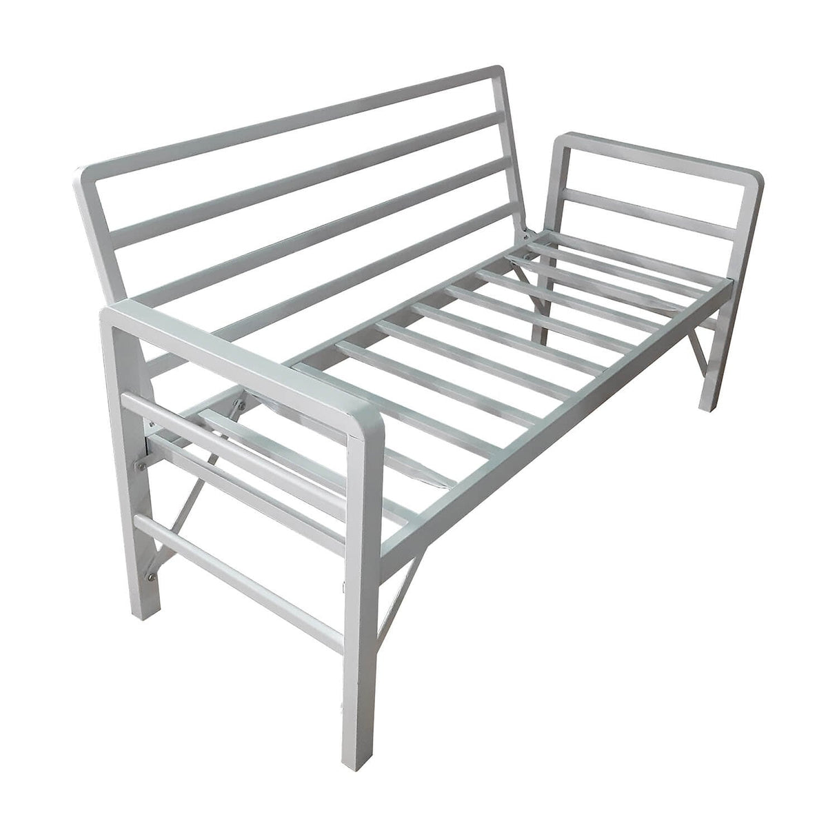 Set de grădină Pandora (2-2-S), Diverse culori, 139x75x52 cm - Alb - Roșu cărămiziu | SKU: 679HVN1192 | Set de grădină Pandora (2-2-S), 139x75x52 cm, varianta Alb - Roșu cărămiziu, produs pentru amenajarea locuinței, disponibil online în România la CasaMob