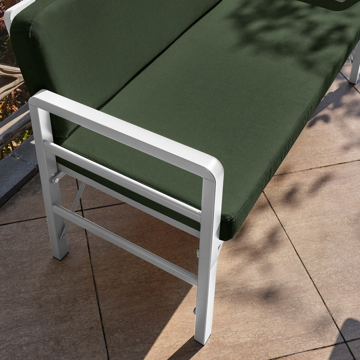 Set de grădină Pandora (2-2-S), Diverse culori, 139x75x52 cm - Alb - Verde | SKU: 679HVN1193 | Set de grădină Pandora (2-2-S), 139x75x52 cm, varianta Alb - Verde, produs pentru amenajarea locuinței, disponibil online în România la CasaMob