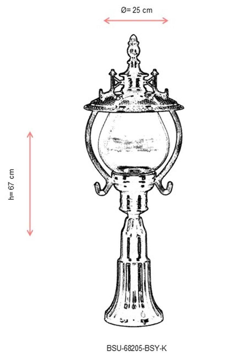 Lampă de perete de exterior BSU 090909 Outdoor Wall Lamp, Maro, 25x57x25 cm - Negru, SKU 685AVN1344