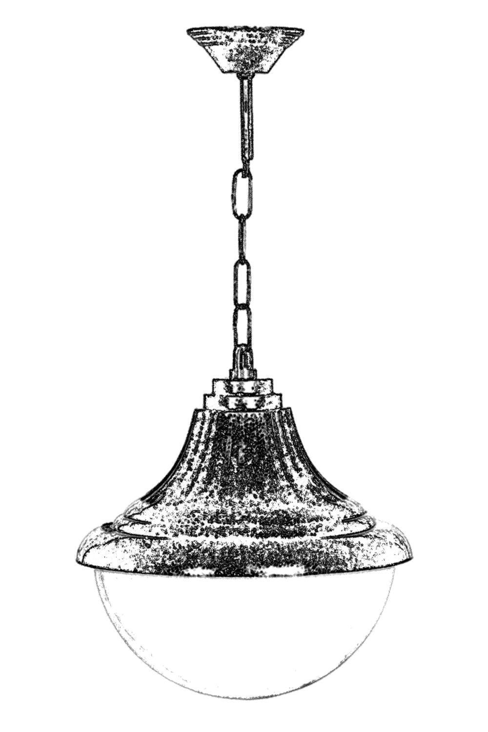 Lustra de exterior BFE 764512 Outdoor Chandelier, Maro, 27x60x27 cm