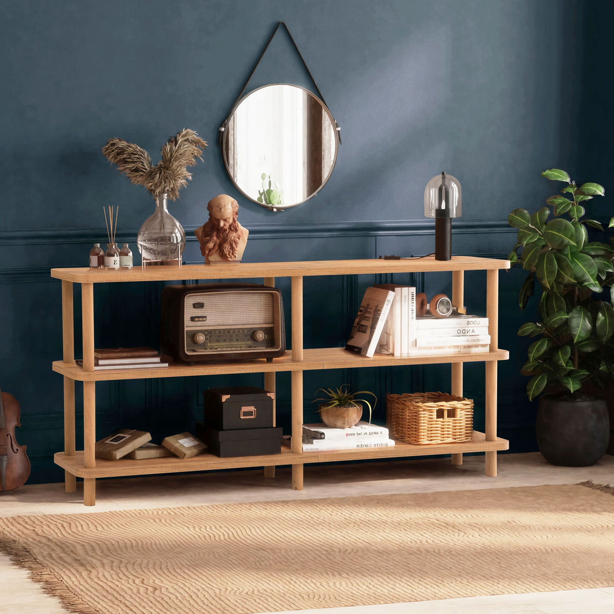 Bibliotecă Raca, Diverse culori, 150x35x75 cm - Pin atlantic | SKU: 688DRA1205 | Bibliotecă Raca, 150x35x75 cm, varianta Pin atlantic, produs pentru amenajarea locuinței, disponibil online în România la CasaMob