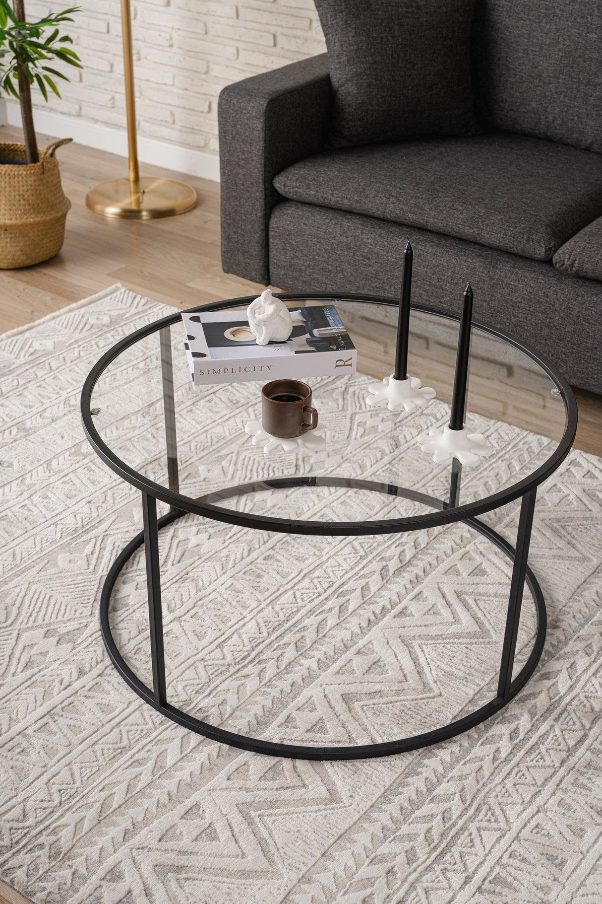 Mobilier Berlin 80x80 - Negru, SKU 706CLN1135
