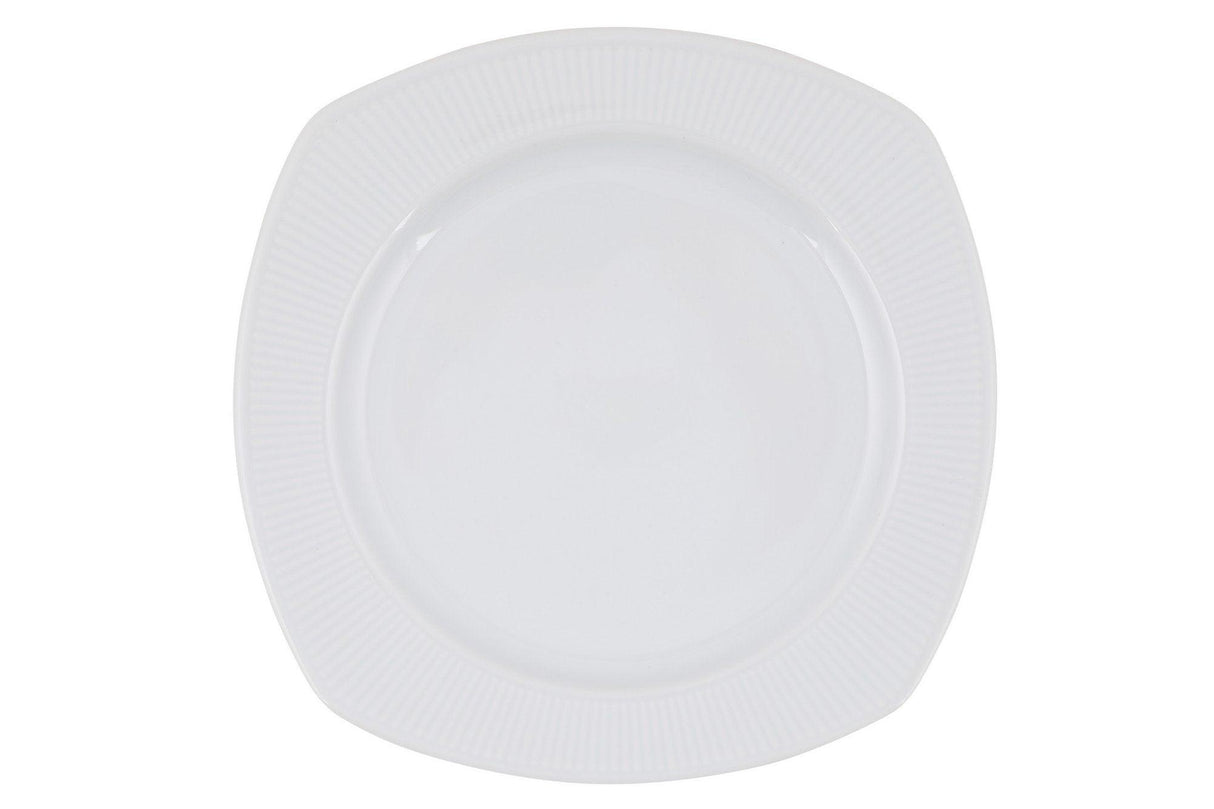 Serviciu de masa, 24 piese, Portelan, Alb