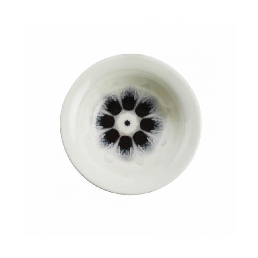 Serviciu de masă 24 bucăți NCHR24Y289014, Alb - Negru - Gri, 25x25x2 cm