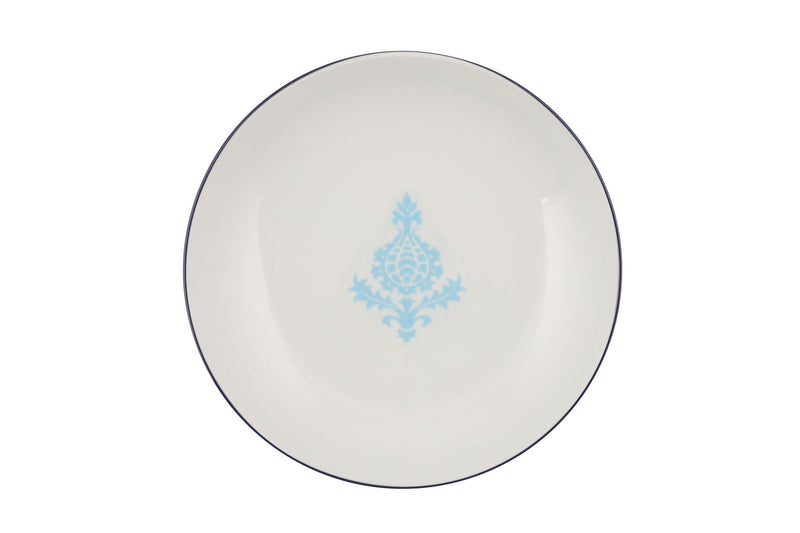 Serviciu de masă 24 bucăți ZG24Y24301073314, Alb - Turcoaz, 27x27x2 cm, SKU 710KTP2941, imagine 6