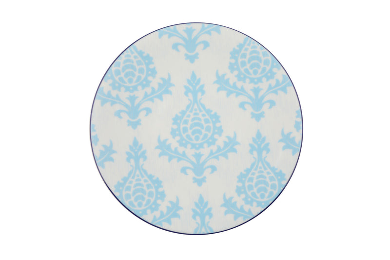 Serviciu de masă 24 bucăți ZG24Y24301073314, Alb - Turcoaz, 27x27x2 cm, SKU 710KTP2941, imagine 7