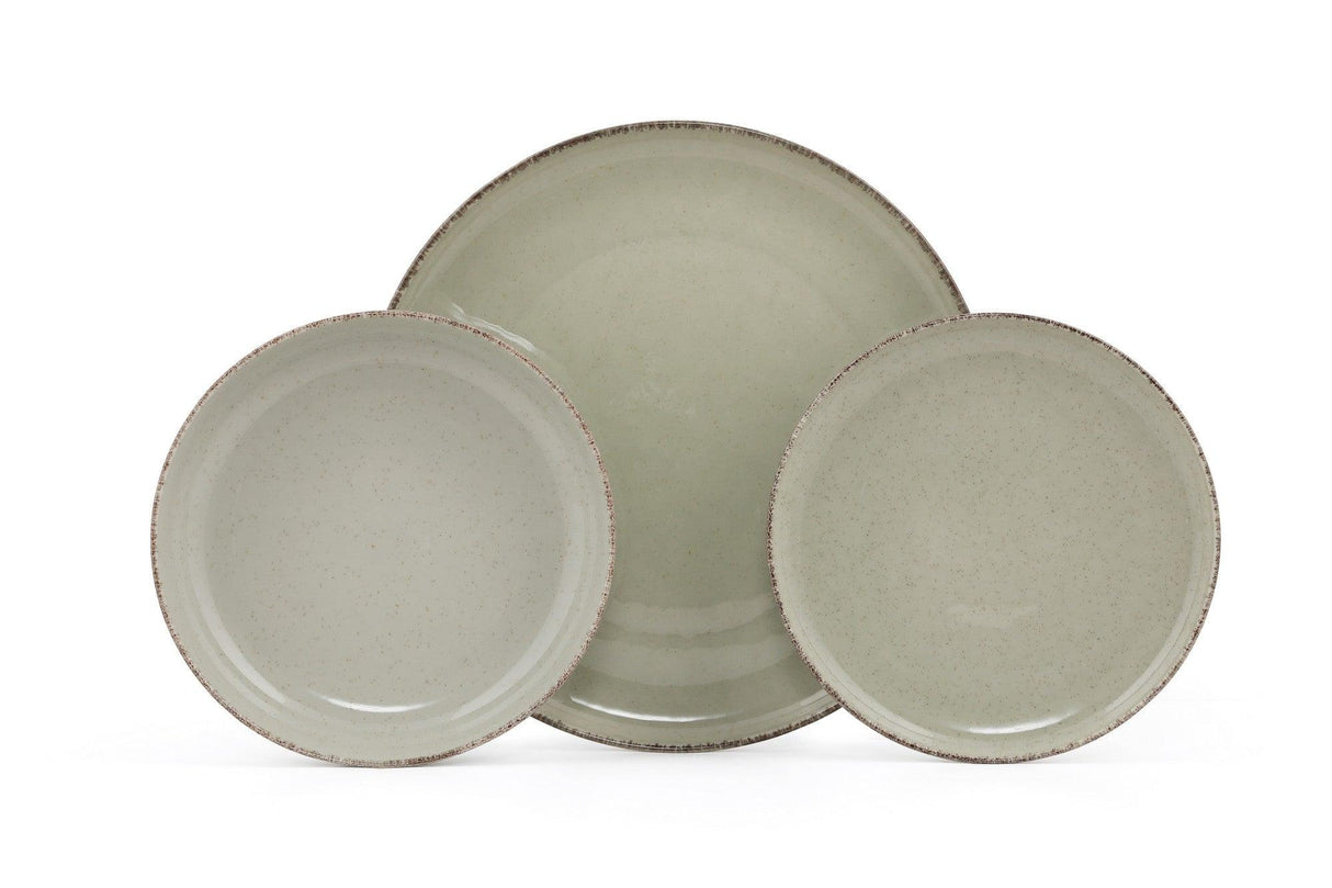 Set de cină, Verde, 27x3x27 cm