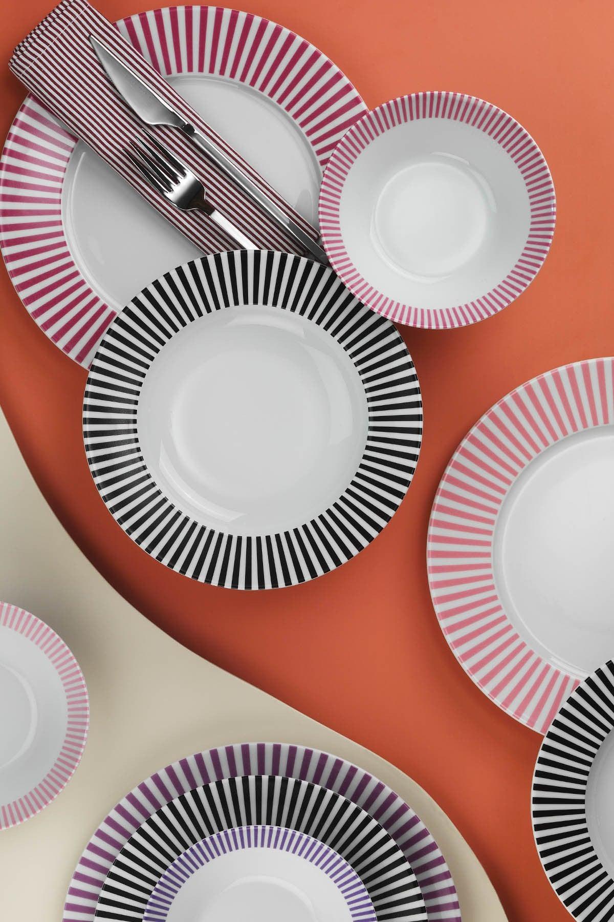 Set de cină, Multicolor, 27 cm