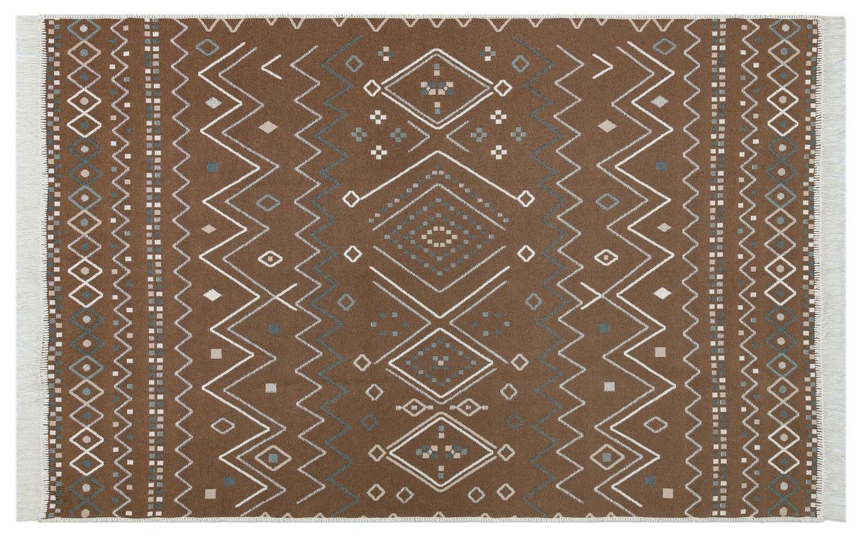 Covor Ar 05, Bej - Albastru - Mink, 160x230x1 cm