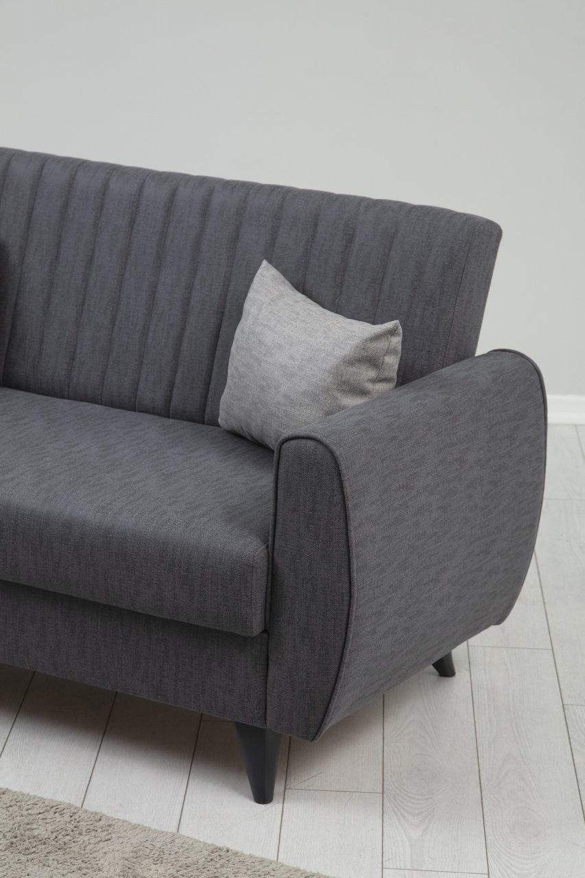 Canapea extensibilă Alkon, 2 locuri, Diverse culori, 158x86x77 cm - Gri deschis | SKU: 730MST1101 | Canapea extensibilă Alkon, 2 locuri, 158x86x77 cm, varianta Gri deschis, produs pentru amenajarea locuinței, disponibil online în România la CasaMob