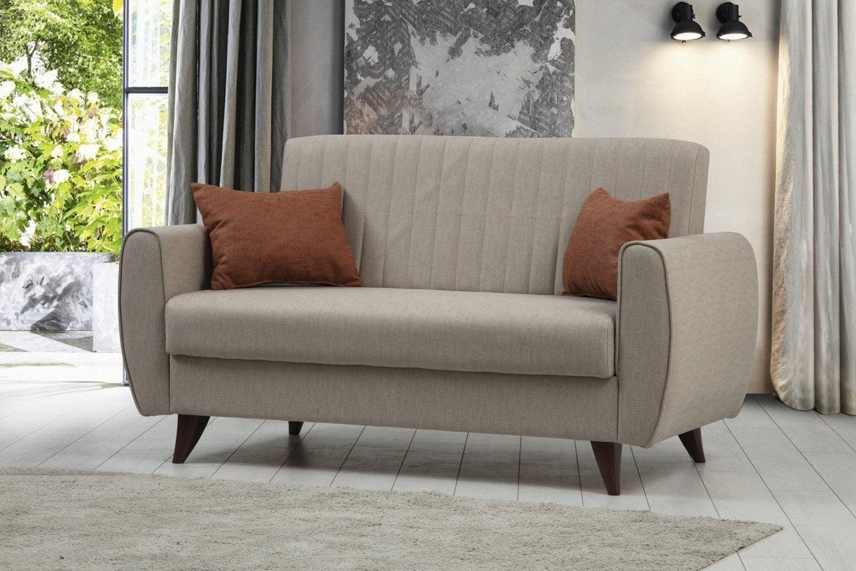 Canapea extensibilă Alkon, 2 locuri, Diverse culori, 158x86x77 cm - Bej | SKU: 730MST1102 | Canapea extensibilă Alkon, 2 locuri, 158x86x77 cm, varianta Bej, produs pentru amenajarea locuinței, disponibil online în România la CasaMob