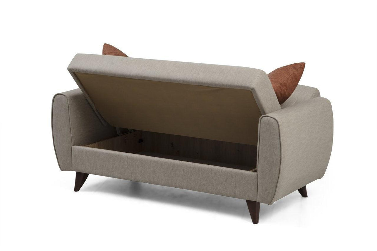 Canapea extensibilă Alkon, 2 locuri, Diverse culori, 158x86x77 cm - Bej | SKU: 730MST1102 | Canapea extensibilă Alkon, 2 locuri, 158x86x77 cm, varianta Bej, produs pentru amenajarea locuinței, disponibil online în România la CasaMob