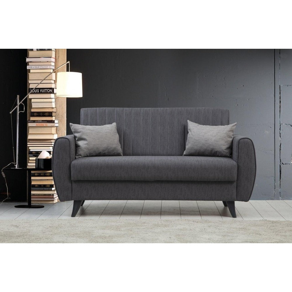 Canapea extensibilă Alkon, 2 locuri, Diverse culori, 158x86x77 cm - Gri închis | SKU: 730MST1104 | Canapea extensibilă Alkon, 2 locuri, 158x86x77 cm, varianta Gri închis, produs pentru amenajarea locuinței, disponibil online în România la CasaMob