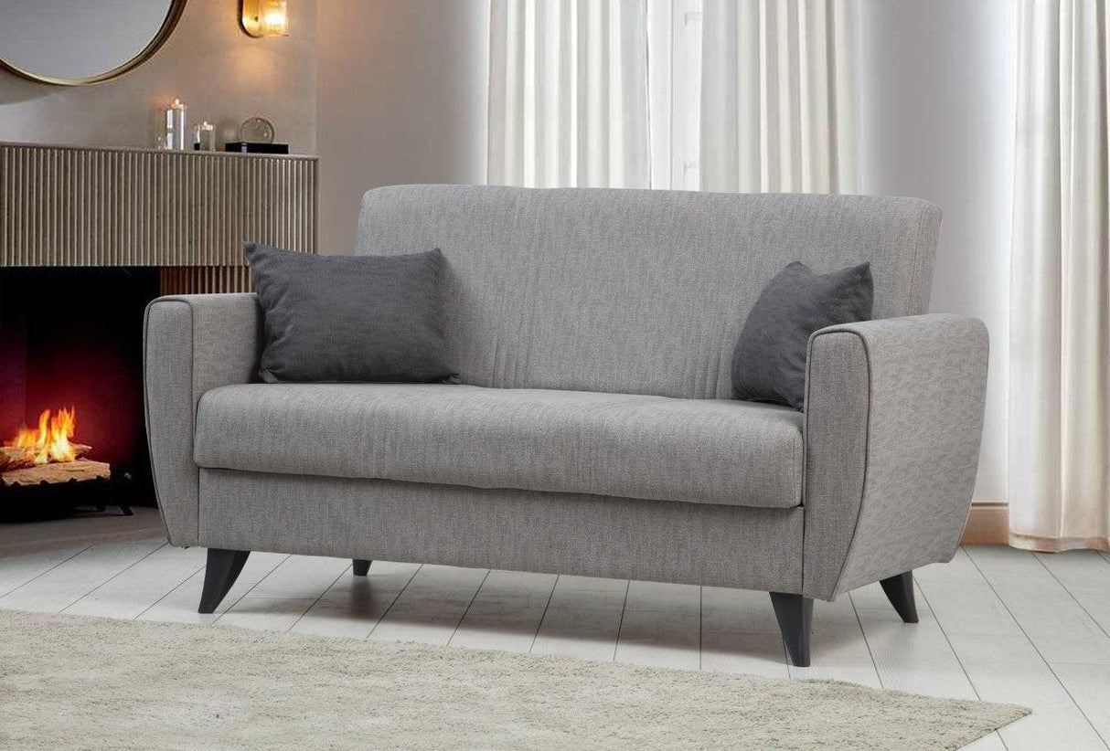 Canapea extensibilă Zaden, 2 locuri, Diverse culori, 153x77x86 cm - Gri deschis | SKU: 730MST1109 | Canapea extensibilă Zaden, 2 locuri, 153x77x86 cm, varianta Gri deschis, produs pentru amenajarea locuinței, disponibil online în România la CasaMob