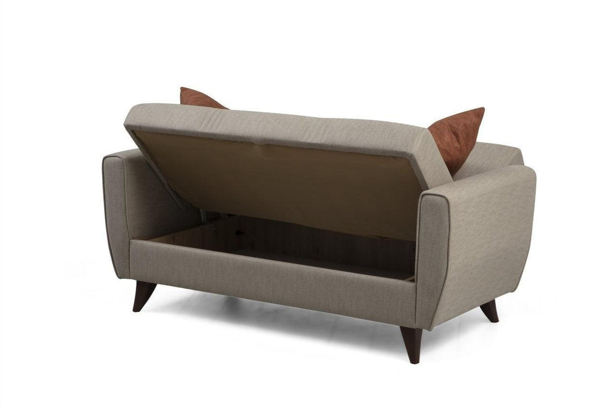 Canapea extensibilă Zaden, 2 locuri, Diverse culori, 153x77x86 cm - Bej | SKU: 730MST1110 | Canapea extensibilă Zaden, 2 locuri, 153x77x86 cm, varianta Bej, produs pentru amenajarea locuinței, disponibil online în România la CasaMob