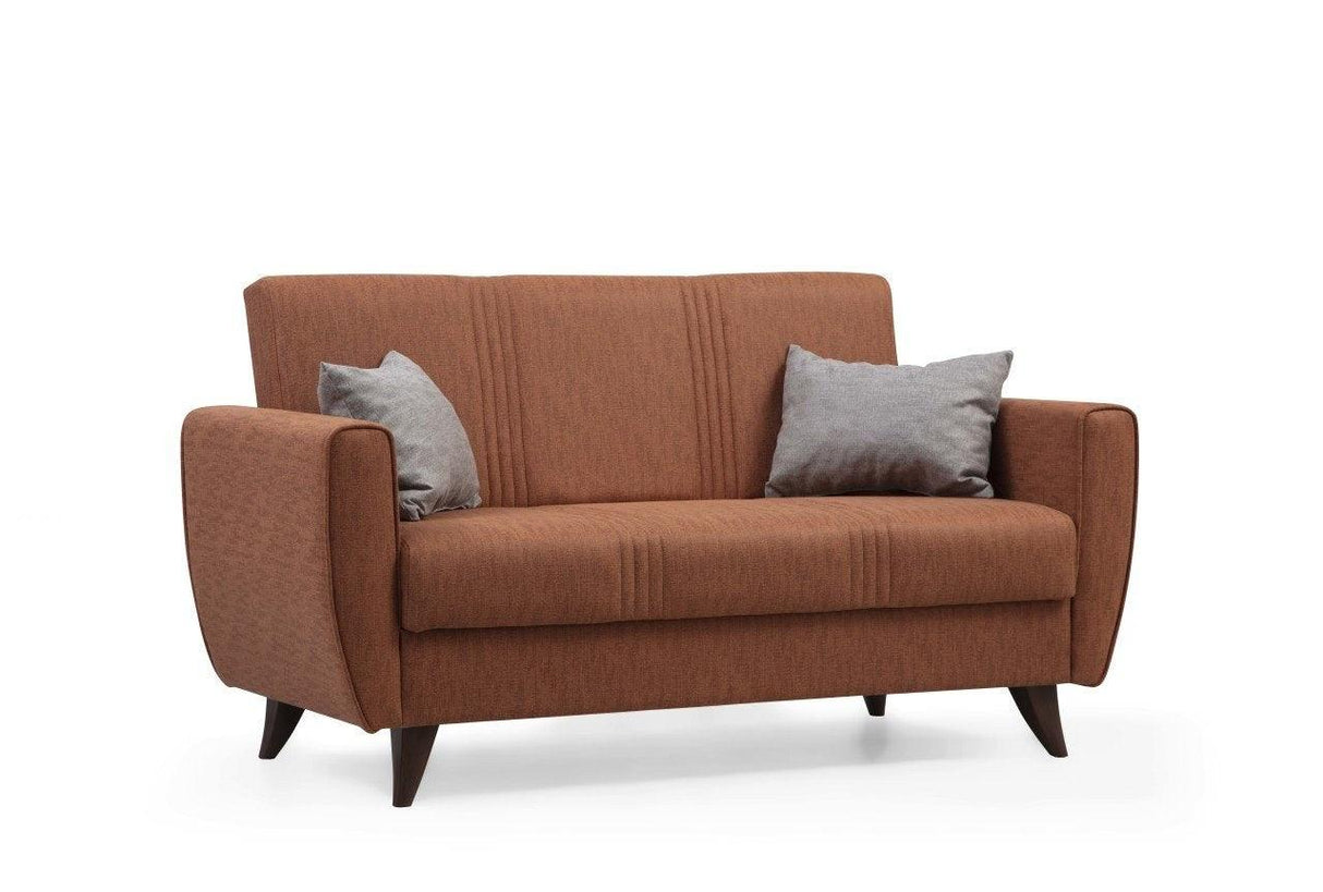 Canapea extensibilă Zaden, 2 locuri, Diverse culori, 153x77x86 cm - Roșu cărămiziu | SKU: 730MST1111 | Canapea extensibilă Zaden, 2 locuri, 153x77x86 cm, varianta Roșu cărămiziu, produs pentru amenajarea locuinței, disponibil online în România la CasaMob