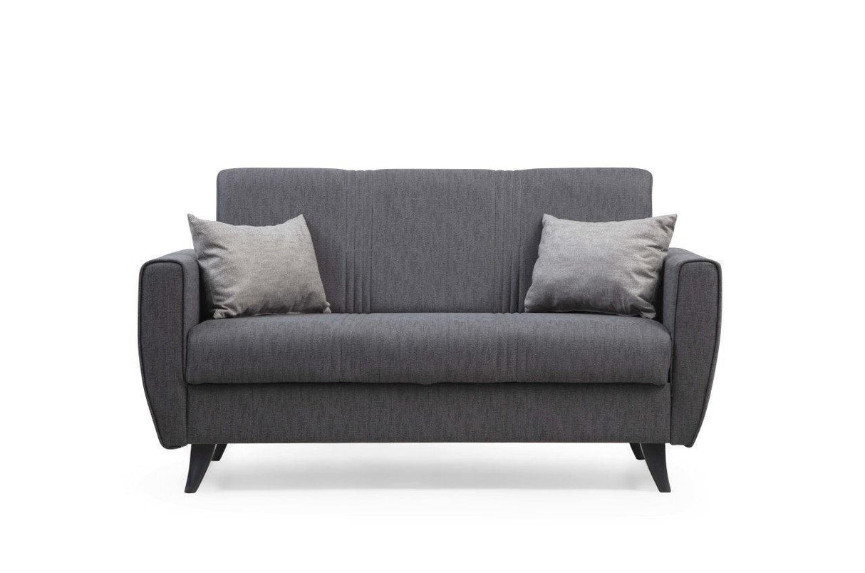 Canapea extensibilă Zaden, 2 locuri, Diverse culori, 153x77x86 cm - Gri închis | SKU: 730MST1112 | Canapea extensibilă Zaden, 2 locuri, 153x77x86 cm, varianta Gri închis, produs pentru amenajarea locuinței, disponibil online în România la CasaMob