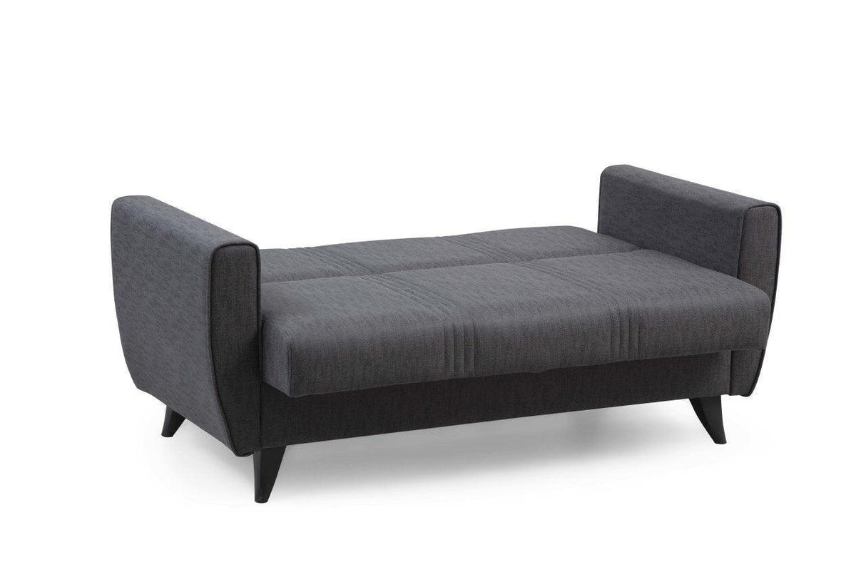 Canapea extensibilă Zaden, 2 locuri, Diverse culori, 153x77x86 cm - Gri închis | SKU: 730MST1112 | Canapea extensibilă Zaden, 2 locuri, 153x77x86 cm, varianta Gri închis, produs pentru amenajarea locuinței, disponibil online în România la CasaMob