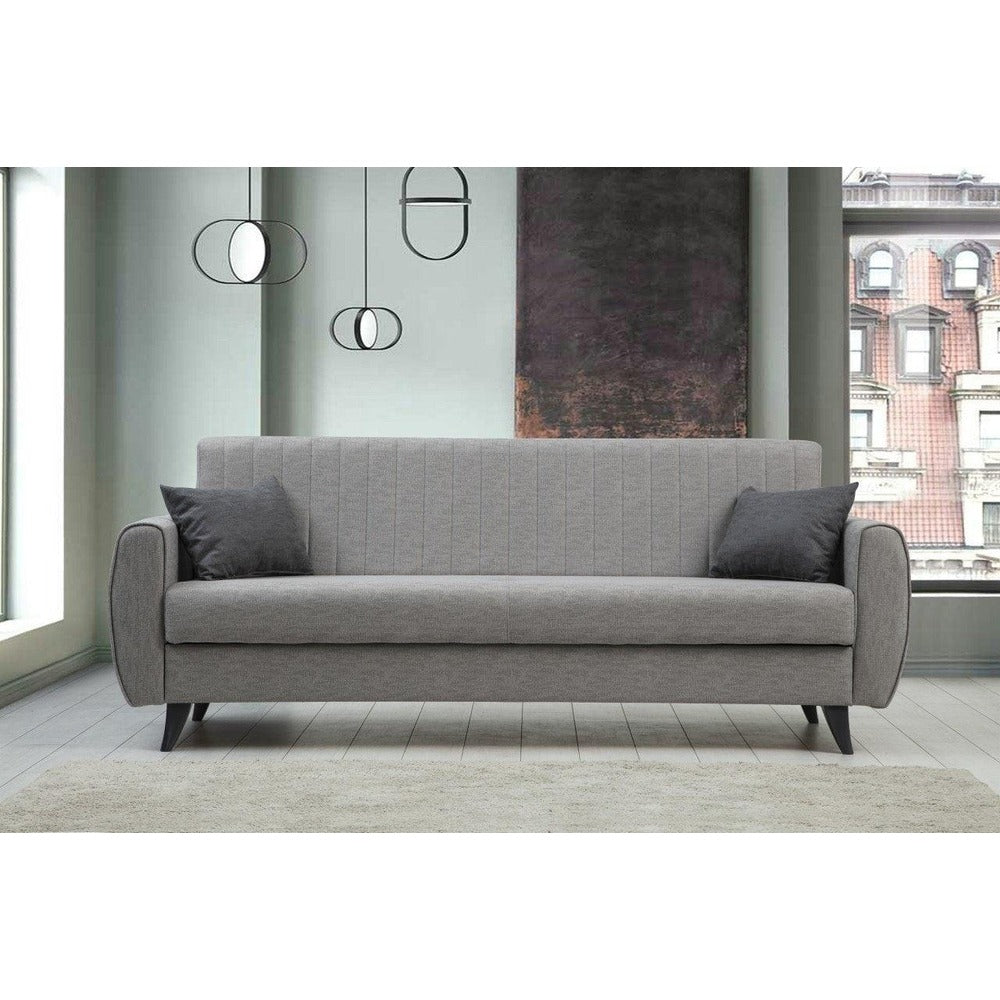 Canapea extensibilă Alkon, 3 locuri, Diverse culori, 214x86x77 cm - Gri deschis | SKU: 730MST1201 | Canapea extensibilă Alkon, 3 locuri, 214x86x77 cm, varianta Gri deschis, produs pentru amenajarea locuinței, disponibil online în România la CasaMob