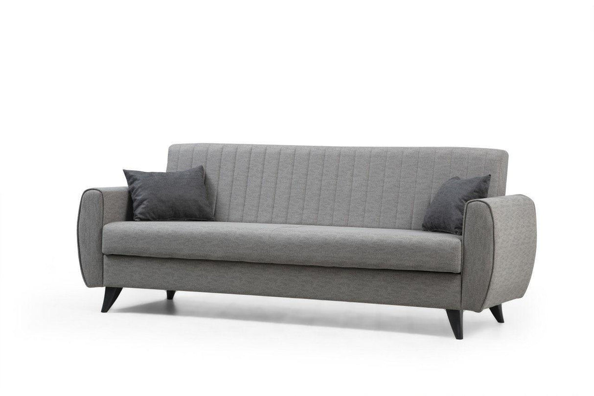 Canapea extensibilă Alkon, 3 locuri, Diverse culori, 214x86x77 cm - Gri deschis | SKU: 730MST1201 | Canapea extensibilă Alkon, 3 locuri, 214x86x77 cm, varianta Gri deschis, produs pentru amenajarea locuinței, disponibil online în România la CasaMob