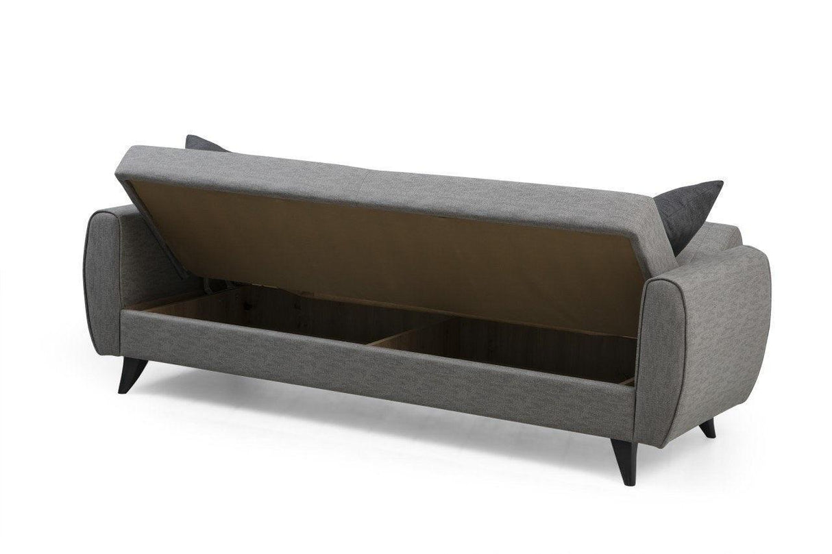 Canapea extensibilă Alkon, 3 locuri, Diverse culori, 214x86x77 cm - Gri deschis | SKU: 730MST1201 | Canapea extensibilă Alkon, 3 locuri, 214x86x77 cm, varianta Gri deschis, produs pentru amenajarea locuinței, disponibil online în România la CasaMob