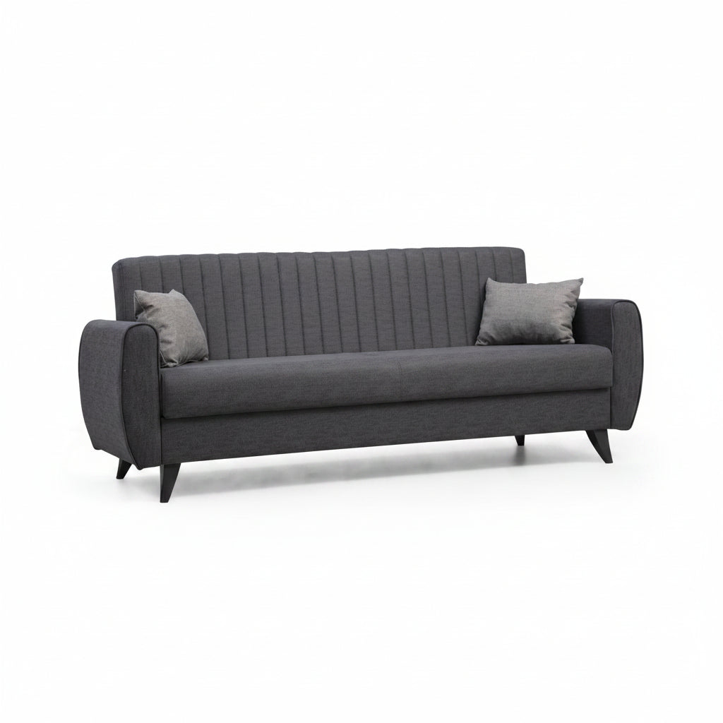 Canapea extensibilă Alkon, 3 locuri, Diverse culori, 214x86x77 cm - Gri închis | SKU: 730MST1204 | Canapea extensibilă Alkon, 3 locuri, 214x86x77 cm, varianta Gri închis, produs pentru amenajarea locuinței, disponibil online în România la CasaMob