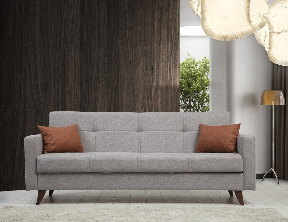 Canapea extensibilă Polya, 3 locuri, Diverse culori, 205x75x86 cm - Gri deschis | SKU: 730MST1205 | Canapea extensibilă Polya, 3 locuri, 205x75x86 cm, varianta Gri deschis, produs pentru amenajarea locuinței, disponibil online în România la CasaMob