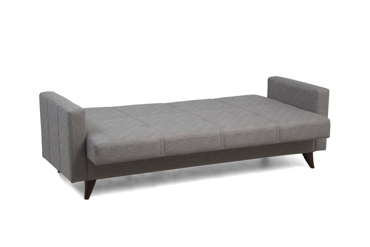 Canapea extensibilă Polya, 3 locuri, Diverse culori, 205x75x86 cm - Gri închis | SKU: 730MST1208 | Canapea extensibilă Polya, 3 locuri, 205x75x86 cm, varianta Gri închis, produs pentru amenajarea locuinței, disponibil online în România la CasaMob