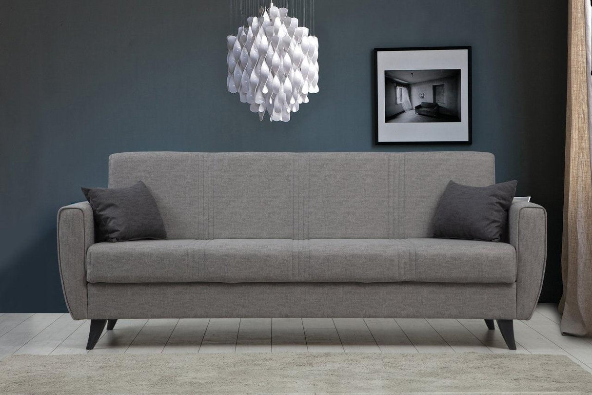 Canapea extensibilă Zaden, 3 locuri, Diverse culori, 207x77x86 cm - Gri deschis | SKU: 730MST1209 | Canapea extensibilă Zaden, 3 locuri, 207x77x86 cm, varianta Gri deschis, produs pentru amenajarea locuinței, disponibil online în România la CasaMob