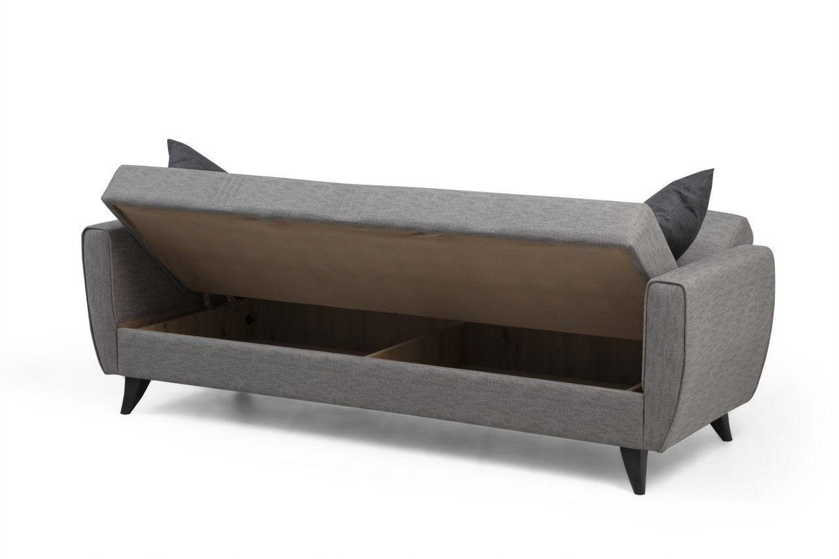 Canapea extensibilă Zaden, 3 locuri, Diverse culori, 207x77x86 cm - Gri deschis | SKU: 730MST1209 | Canapea extensibilă Zaden, 3 locuri, 207x77x86 cm, varianta Gri deschis, produs pentru amenajarea locuinței, disponibil online în România la CasaMob