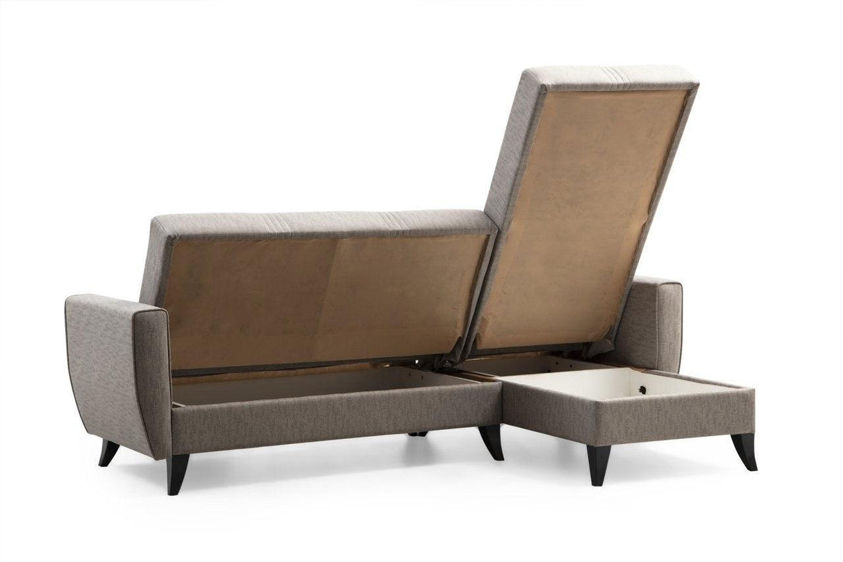Canapea extensibilă Zaden, Colț, Diverse culori, 218x130x86 cm - Gri deschis | SKU: 730MST1309 | Canapea extensibilă Zaden, Colț, 218x130x86 cm, varianta Gri deschis, produs pentru amenajarea locuinței, disponibil online în România la CasaMob