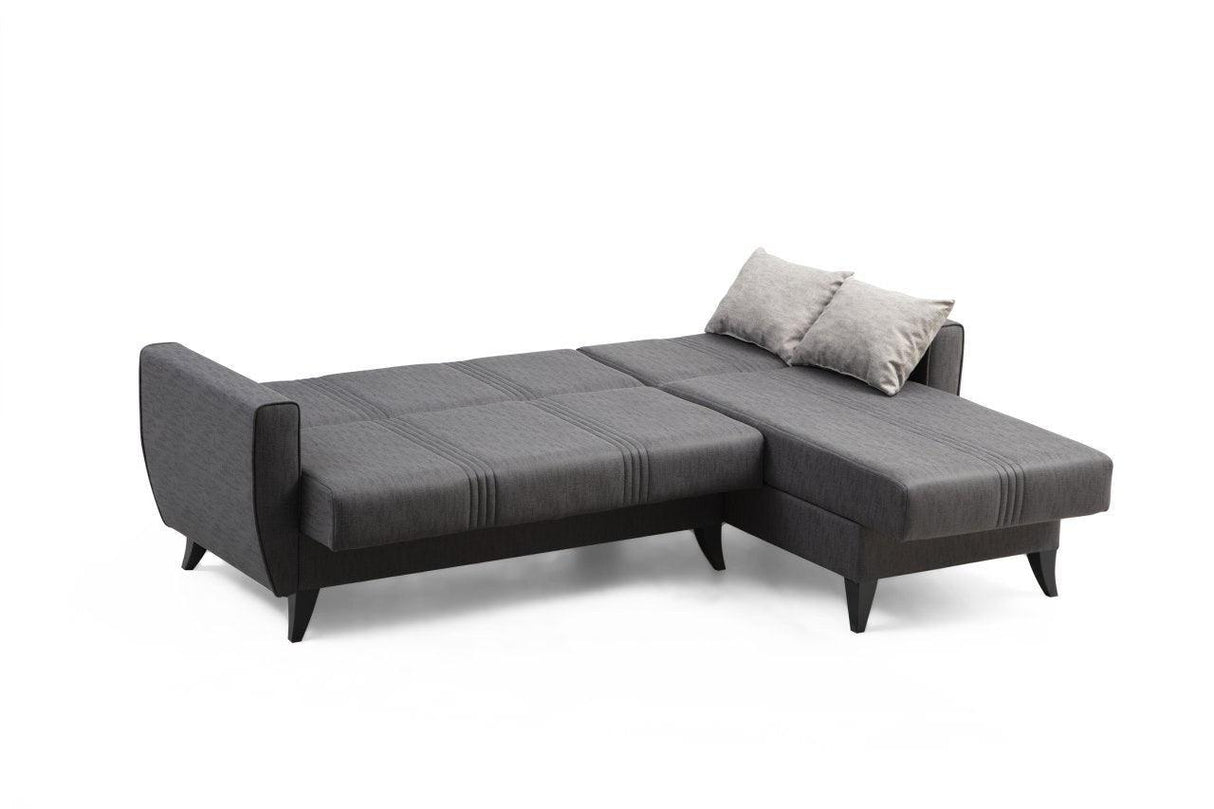 Canapea extensibilă Zaden, Colț, Diverse culori, 218x130x86 cm - Gri închis | SKU: 730MST1312 | Canapea extensibilă Zaden, Colț, 218x130x86 cm, varianta Gri închis, produs pentru amenajarea locuinței, disponibil online în România la CasaMob