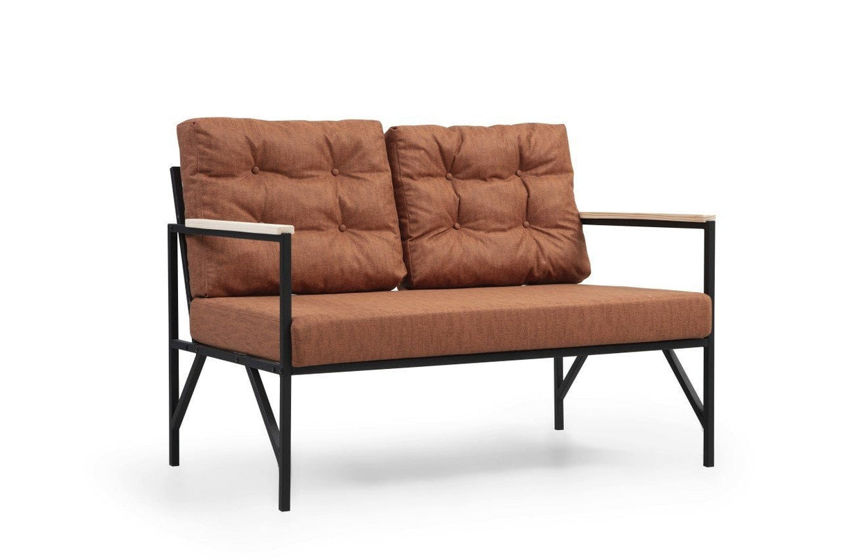 Canapea fixă 2 locuri Zoya 2, Diverse culori, 117x77x84 cm - Roșu cărămiziu | SKU: 730MST1326 | Canapea fixă 2 locuri Zoya 2, 117x77x84 cm, varianta Roșu cărămiziu, produs pentru amenajarea locuinței, disponibil online în România la CasaMob