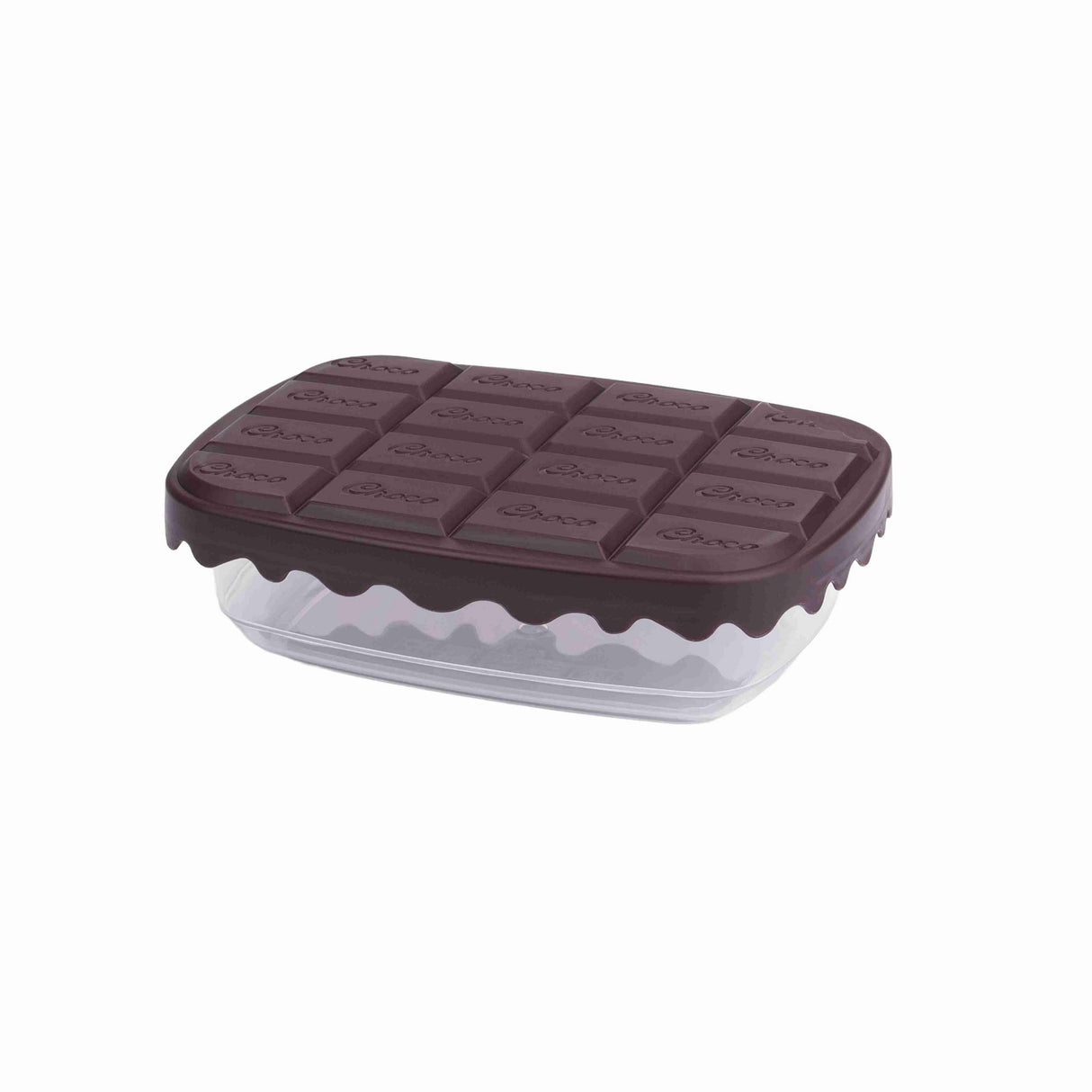 Set recipiente pentru depozitare 3 bucăți SC-4275, Maro - Transparent, 12x17x5 cm
