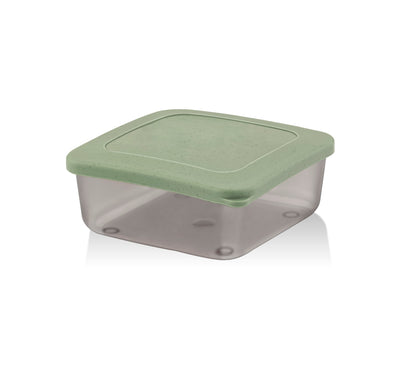 Set recipiente pentru depozitare 4 bucăți SC-4290, Antracit - Verde - Portocaliu - Crem, 10x10x9.5 cm, SKU 732SNP1171, imagine 3