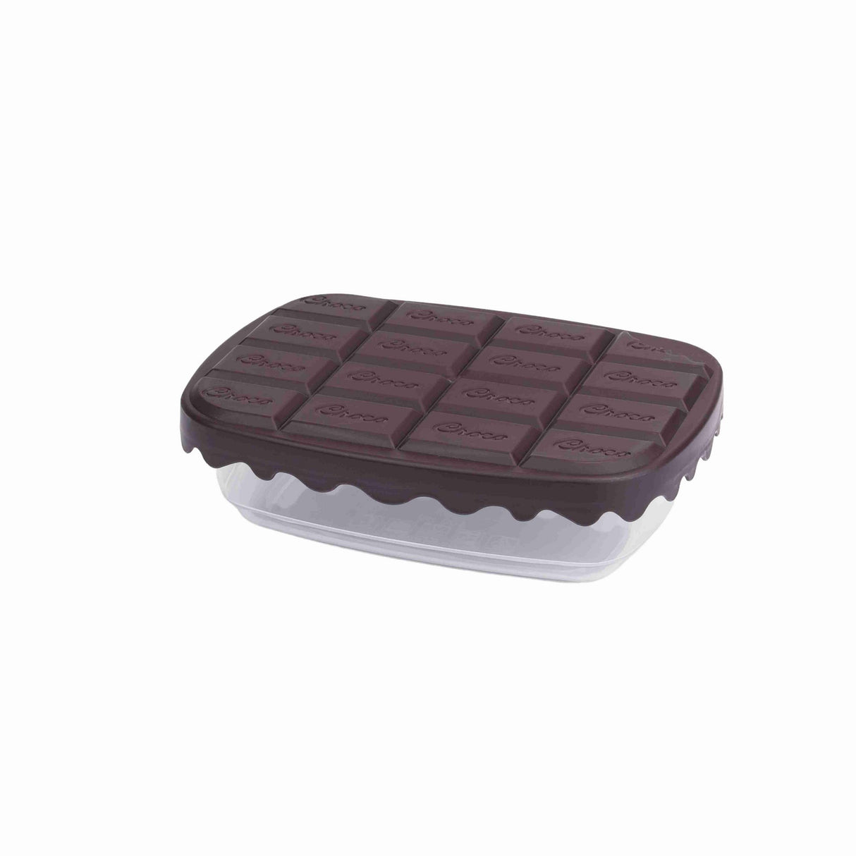 Set recipiente pentru depozitare 3 bucăți SC-4275, Maro - Transparent, 12x17x5 cm