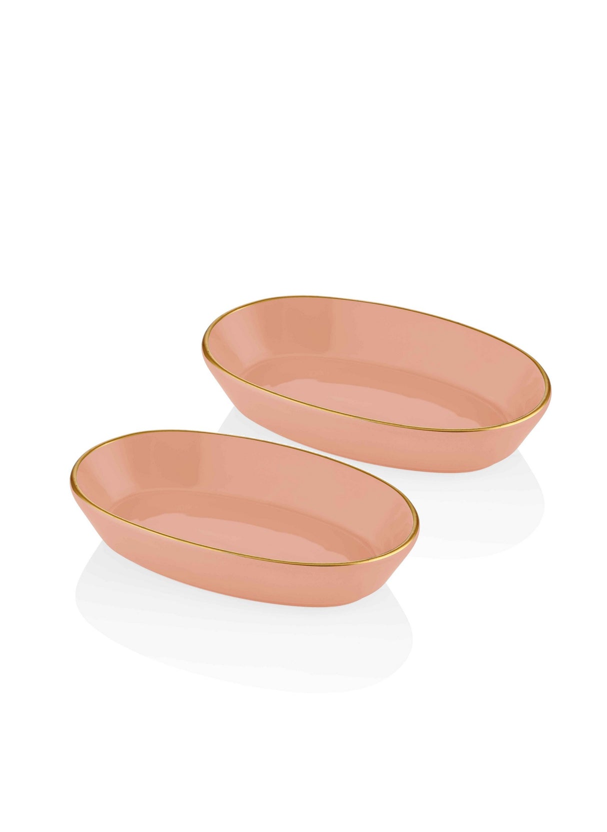 Set de farfurii 2 bucăți BSC0019, Salmon, 26x14x1 cm