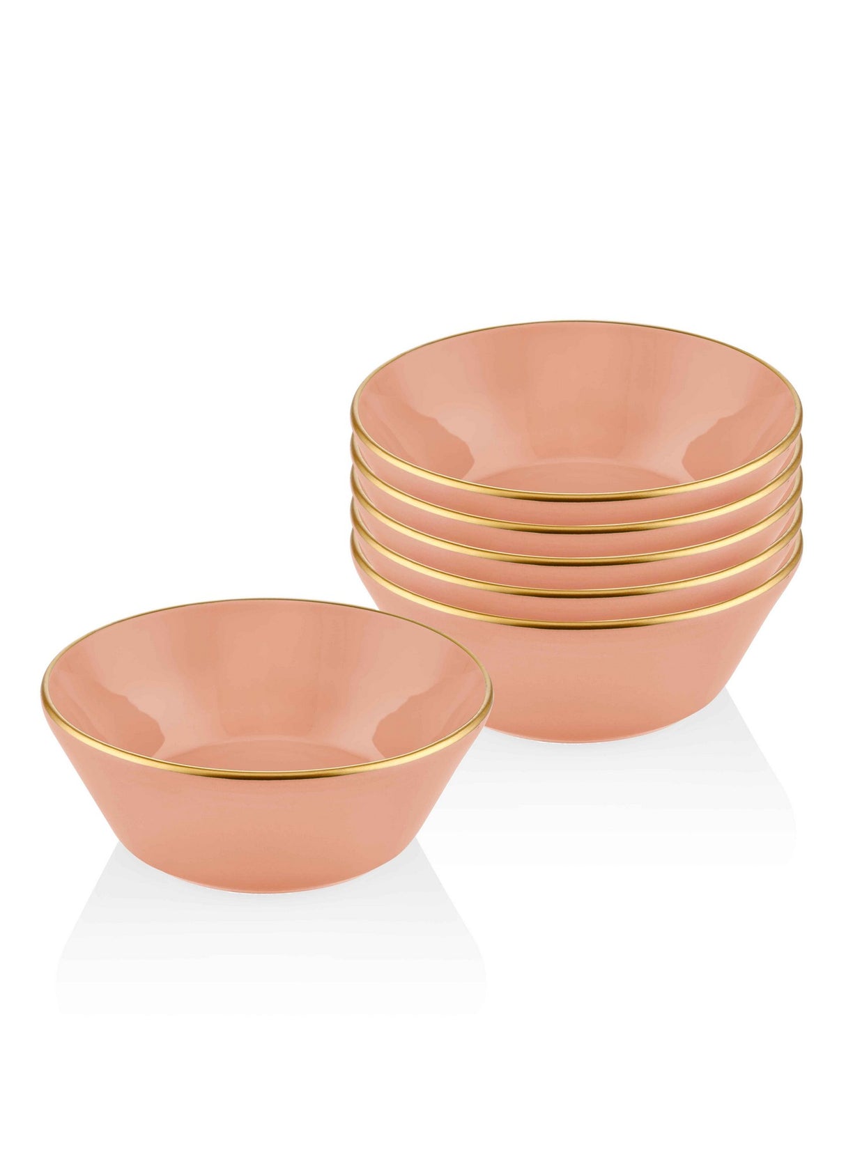 Set de boluri 6 bucăți BSC0018, Salmon, 15x15x5 cm