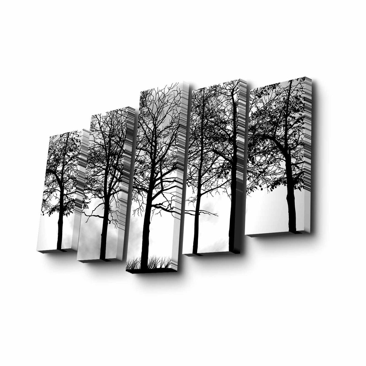 Tablou canvas 5 bucăți 5PUC-005, Multicolor, 82x50x3 cm